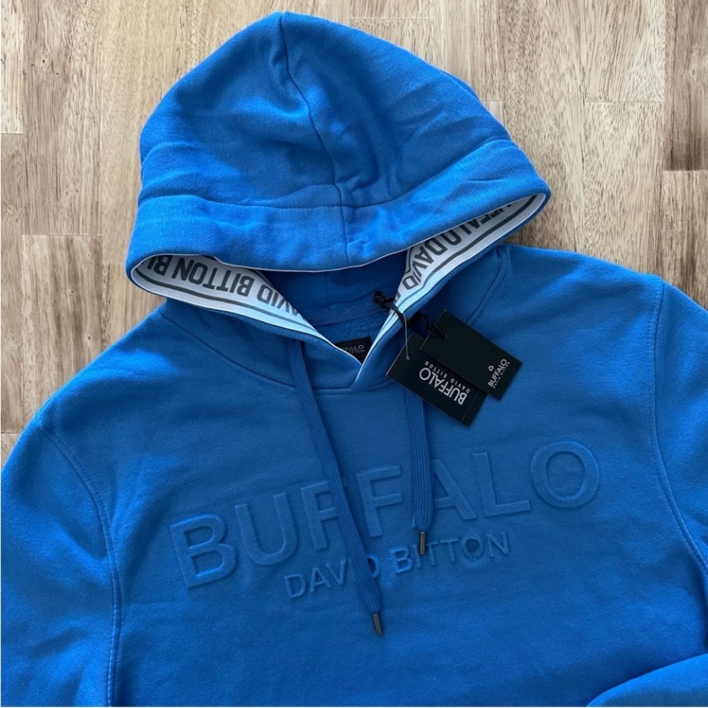 Buffalo David Bitton Men's Vibrant Blue Hoodie